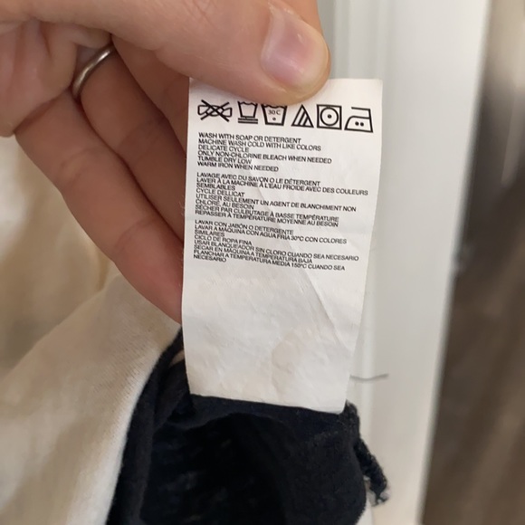 Roxy black and cream 3/4 length blouse - Picture 8 of 8